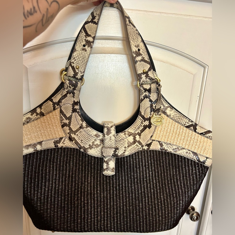Brahmin Pablo Island Python Bag - image 12